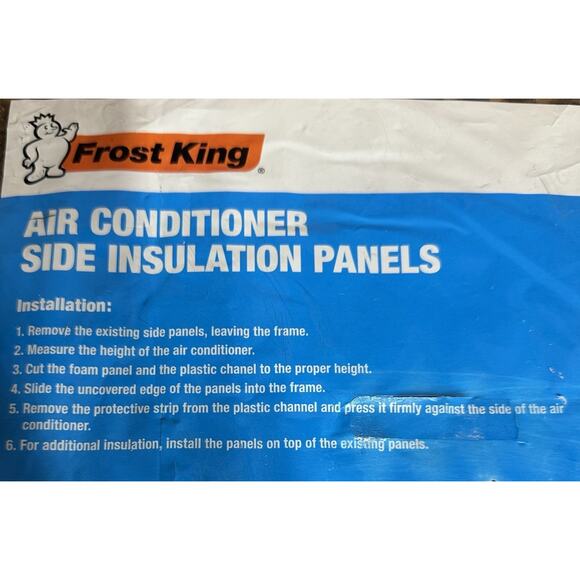Frost King Window Air Conditioner Foam Side Insulation AC14 2-Panels 18x9x7/8” - Picture 8 of 8